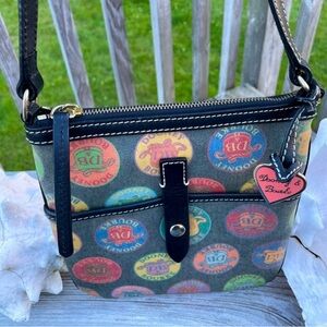 Dooney & Bourke Gray Medallion Collection Crossbody w/ Charm